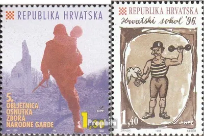 Produktbild von Briefmarken Kroatien 1996 Mi 382,388 (kompl.Ausg.) postfrisch Kroatische Volksgarde