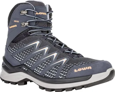 A single hiking boot is shown against a white background.