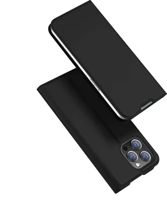Zdjęcie produktu dla Dux Ducis Skin Pro kabura etui pokrowiec z klapką iPhone 14 Pro Max czarny