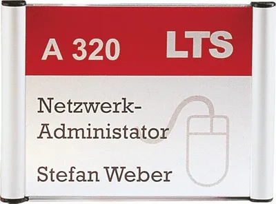 Produktbild von Dreifke® Schild I Türschild Unitex G, silber, eloxiertes Aluminium, inkl. Bef...