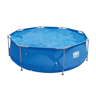 Produktbild von Happy People Stahlrahmenpool Set rund 300 x 76 cm mit Filter und Pumpe 77508