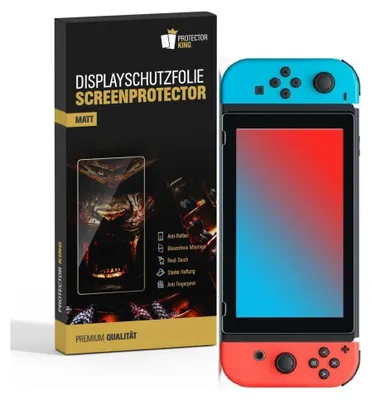 Produktbild von 2x Displayschutzfolie für Nintendo Switch ANTI-REFLEX Displayfolie MATT