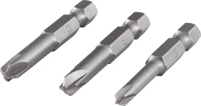 Obrázok produktu pre wolfcraft GmbH 4006885126701, 3 kusov, Bezpečnostný Torx, T10, T6, T8, 50 mm, 25,4 / 4 mm (1 / 4"), Šesťhranný