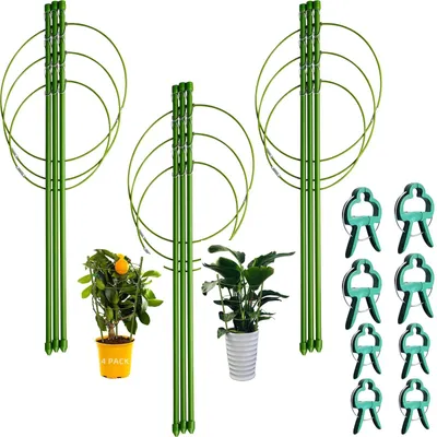 Image de Solidchoice - Anneaux de support réglables pour plantes grimpantes, notamment pour les tomates, lot de 3