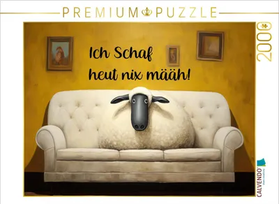 Produktbild von CALVENDO Puzzle Brillenschaf | 2000 Teile Lege-Größe 90x67cm Foto-Puzzle für glückliche Stunden