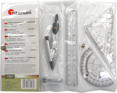 Produktbild von Geometriesatz 6-Elemente Titan 2507