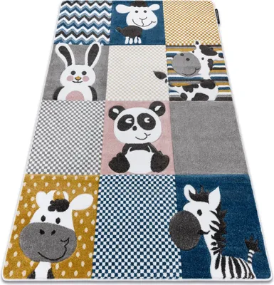 Produktbild von Kinderteppich PETIT ZOO TIERE sahne / grau beige 180x270 cm
