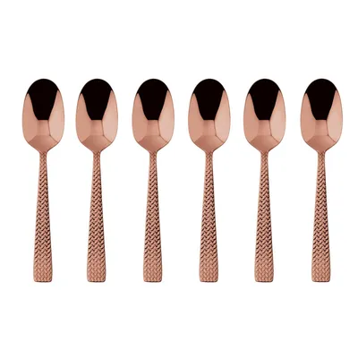 Immagine prodotto di Sambonet Cortina Edelstahl/PVD Kupfer Set 6 Mokkalöffel S0198-S00018-S0013 52722CA7