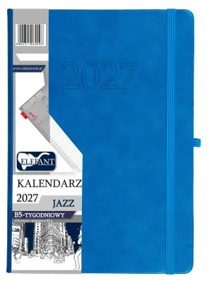 Obrázek produktu pro Kalendář Jazz 2027, formát B5, týdenní, modrý