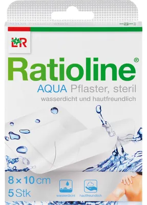 Immagine prodotto di Ratioline Aqua cerotto sterile 8 x 10 cm, 5 cerotti