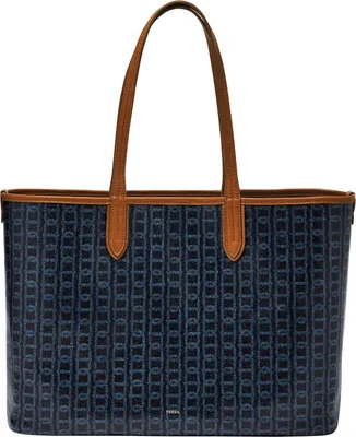 Immagine prodotto di FOSSIL borsa a tracolla borsa shopper Williamson Tote Bag Blue Print blu scuro