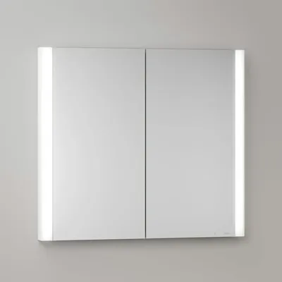 Obrázek produktu pro Keuco Royal Metis, vestavěný LED zrcadlový skříňka, rozměry 80 x 71 cm, se 2 dvířky, provedení "francouzské"