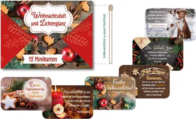 Produktbild von Weihnachtduft und Lichterglanz. 12 Minikarten