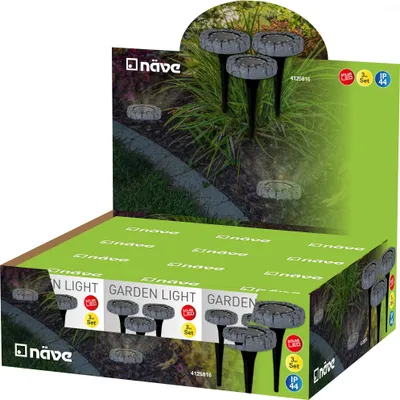 Obrázok produktu pre Solárne svetlo pozemné sada 3 solárnych lámp záhradné pozemné reflektory vonkajšie solárne 4125816
