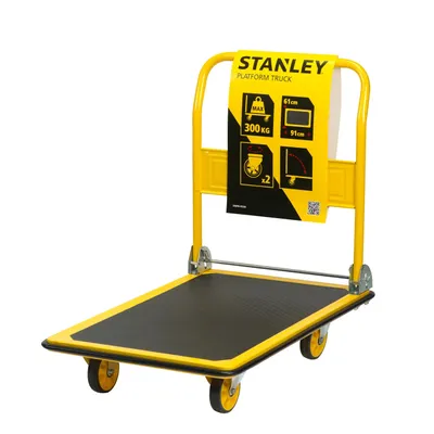Produktbild von Plošinový vozík Stanley so sklopnou rukoväťou, oceľ, nosnosť 300 kg