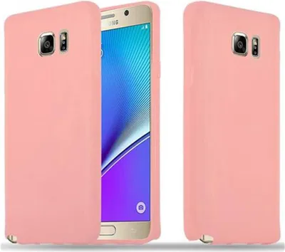 Image de Cadorabo Housse pour Samsung Galaxy NOTE 5 Housse en rose Housse téléphone portable TPU silicone Etui Case Cover