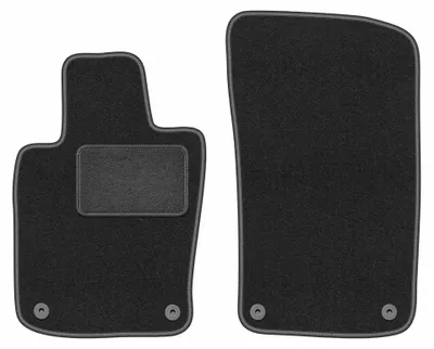Image de Tapis avant en moquette pour Porsche Panamera 2009-2016 (fastback) – 2 pièces, gris graphite, sur mesure – Wielganizator LUX