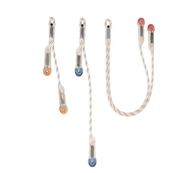 Verbindungsmittel Lanyard "V" von singing rock; bestehend aus mehreren Lanyards mit unterschiedlichen Enden.