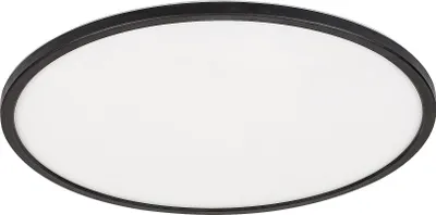 Zdjęcie produktu dla Plafon wpuszczany 54 cm LED 36W czarny matowy okrągły Ezio 71158 Rabalux