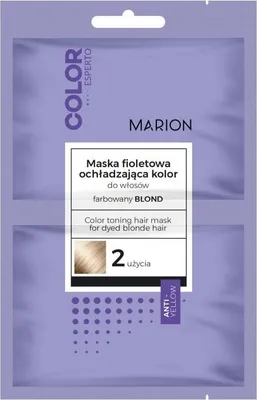 Zdjęcie produktu dla Marion Maska fioletowa do włosów ochładzająca kolor, 2 x 20 ml