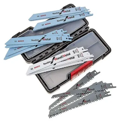 Image de Bosch SSB ToughBox Jeu de lames de scie sabre Top Seller bois/métal 20 pièces 2607010902