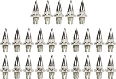 Obrázek produktu pro 25 kusů matic na ráfky, stylový design, snadná montáž, s imitací plastových nýtů, stříbrná barva