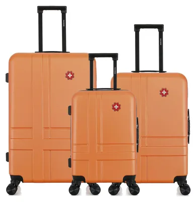 Produktbild von SWISS KOPPER  –  3er-Set  –  Großer Koffer, Wochenendkoffer und Handgepäckkoffer USTER