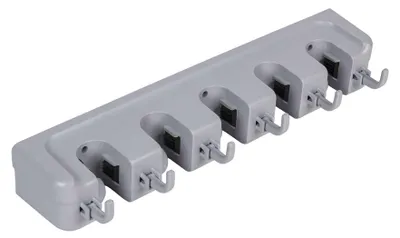 Produktbild von Besenhalterung Besen Gerätehalter Wand Geräte Halter Wandhaken Leiste 44x7x9,5cm AS