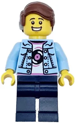 Imagen del producto de LEGO Minifigura: Camión de hamburguesas, cliente - Ciudad (twn496) - Nuevo