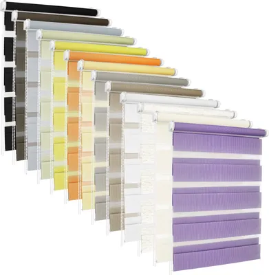Produktbild von TEXMAXX® Doppelrollo Klemmfix ohne Bohren - 40 x 100cm ( Stoffbreite 36 cm ) - in Weiss - inkl. Zubehör - Rollo - Rollos für Fenster ohne Bohren (RDN40x100-01)
