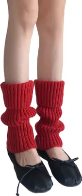 Produktbild von 1 Paar Winter-Beinstulpen, warm, japanischer Stil, JK-Beinstulpen, Streifen, dehnbare Passform, strickende Wadensocken, Party, Sport, Yoga, Tanz