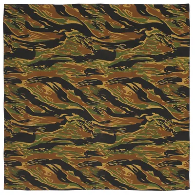 Immagine prodotto di Bandana, riga tigrata, dimensioni 55 x 55 cm, cotone