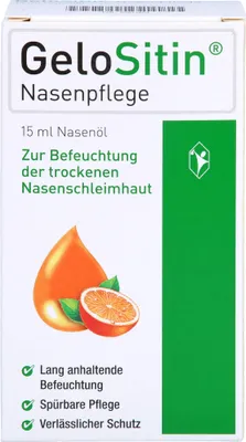 Immagine prodotto di Olio nasale per cure nasali Gelositin, soluzione da 15 ml