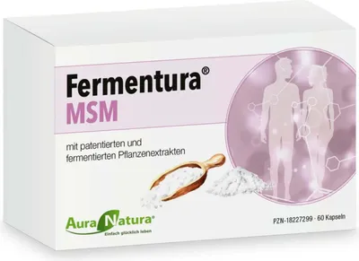 Obrázok produktu pre Aura Natura Fermentura MSM kapsuly s vysokou dávkou - obohatené o fermentované zložky | MSM metylsulfonylmetán - 60 kapsúl - vegánske