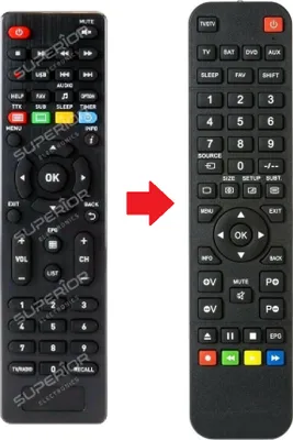 Produktbild von Ersatz Fernbedienung passend für TELE System TS-9018 HEVC TIVU SAT