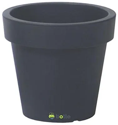 Produktbild von Dekorative Pflanzgefäß 35 cm, Anthrazit, Kunststoff, UV- und Frostbeständig