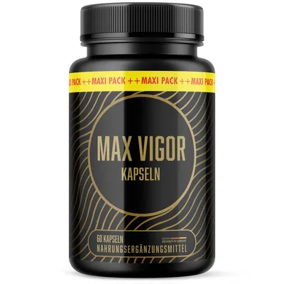 Image de Capsules Max Vigor - avec L-arginine, L-citrulline et maca - la force pour l'homme actif - contenu 60 capsules