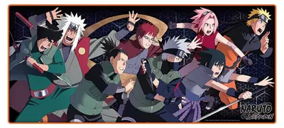 Image de Souris XXL Naruto Shippuden - Personnages 90 x 40 cm