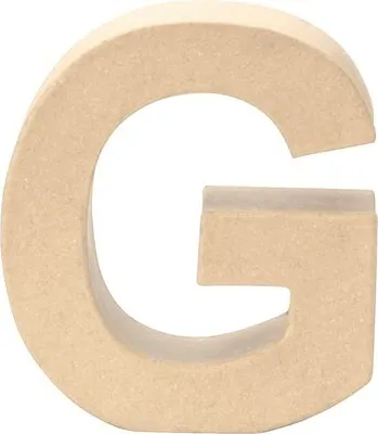 Produktbild von Buchstabe G Pappe 17,5x5,5 cm