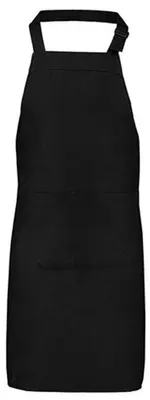 Produktbild von L-Merch - Unifarben-Schürze LT3993 (Einheitsgröße) (Schwarz)