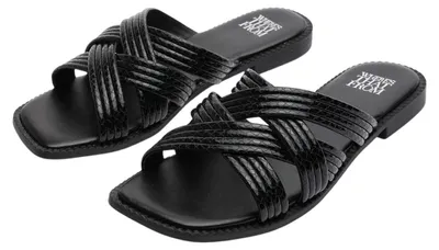 Produktbild von Where's That From - "Crete" Schlangenhaut Sandalen für Damen GT17417 (37 EU) (Schwarz)