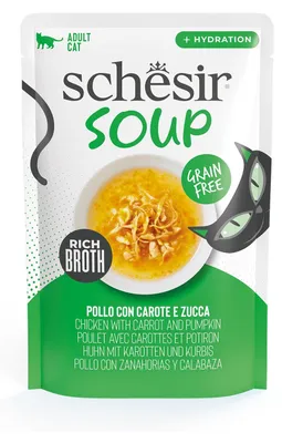 Produktbild von Schesir-Katzen-Hühner-/Kürbissuppe
