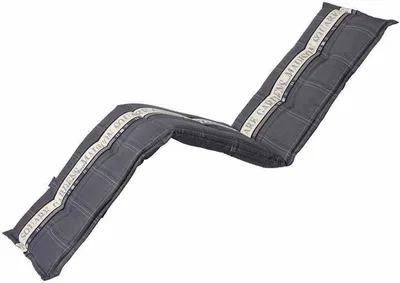 Image de MADISON Madison Garden chaise longue. gris 50% BW 50% polyester
