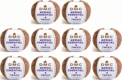 Obrázek produktu pro 10x DMC Merino Essentiel Tweed – příze typu Aran (barva 910)