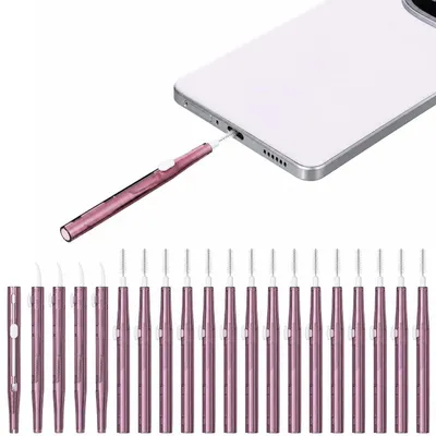 Produktbild von Reinigungsset USB C Ladebuchse 20 Stück für Smartphone Laptop Keyboard Kopfhörer Hörgeräte