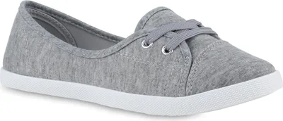 Produktbild von VAN HILL Damen Sportliche Ballerinas Bequeme Stoff Freizeit Schuhe 841298, Farbe: Grau, Größe: 38