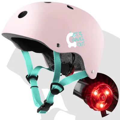Immagine prodotto di Casco da bambino CARIBOO luce a LED regolabile 48-52 cm EN1078