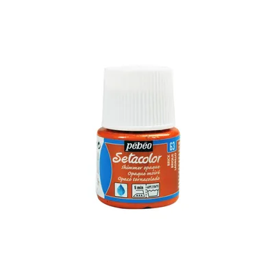 Produktbild von Pébéo Setacolor Opaque Shimmer Textilfarbe 45 ml - Brick