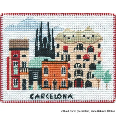 Obrázok produktu pre Súprava na vyšívanie krížikom "Magnet. Barcelona", počítanie vzorov, 9x7cm