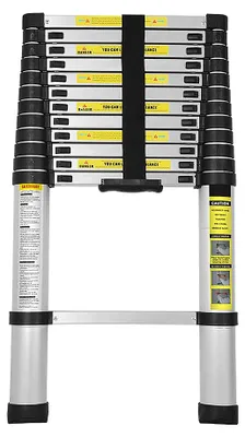 Immagine prodotto di Scala telescopica alluminio - 3,2 m - 11 gradini - Max 150 kg - Antiscivolo